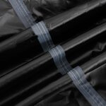 vidaXL Housse de banc 3 places noir 165x70x65/94 cm oxford 420D