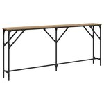 vidaXL Table Console Chêne Artisanal 180x23x75 cm Bois d'ingénierie