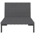 vidaXL Canapés de jardin 2 Pièces avec coussins Résine tressée demi-ronde
