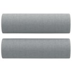 vidaXL Ensemble de canapés 2 Pièces coussins gris clair tissu