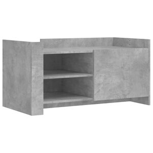 vidaXL Table basse gris béton 100x50x50 cm bois d'ingénierie