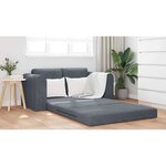 vidaXL Canapé-Lit Gris foncé 148 x 71 x 83 cm Velours