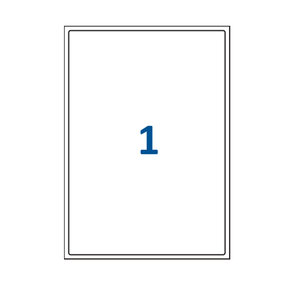 Lot de 100 Planches étiquettes autocollantes sur feuille A4 : 199 6 x 289 1 mm (1 étiquette par feuille  spéciales bons de transport)