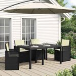 vidaXL Coussins de siège et de dos 4 Pièces Crème 47 x 45 x 2 cm