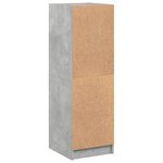 vidaXL Buffet avec portes en verre gris béton 35x37x109 cm