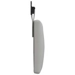 vidaXL Tête de lit suspendue Gris nuage Tissu