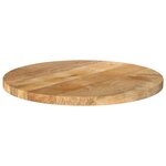 vidaXL Dessus de table Ø 50x2 5 cm rond bois de manguier massif
