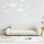 vidaXL Canapé pour enfants crème 100x54x33 cm velours