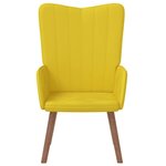 vidaXL Chaise de relaxation Jaune moutarde Velours