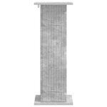vidaXL Support de Plante 2 pc Gris béton 30 5 x 30 x 80 5 cm