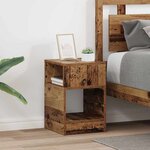 vidaXL Table d'appoint 2 Pièces Bois ancien 30 5 x 30 x 45 cm