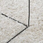 vidaXL Tapis shaggy PAMPLONA poils longs moderne crème Ø 200 cm