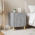 vidaXL Table de chevet 2 pièces Sonoma gris 43 x 34 5 x 50 cm