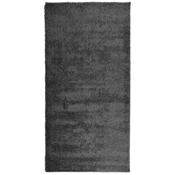 vidaXL Tapis shaggy PAMPLONA poils longs moderne anthracite 100x200 cm