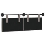 vidaXL Tête de lit suspendue Taupe Tissu