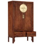 vidaXL Garde-robe 100 x 50 x 175 cm bois d'acacia massif