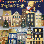 Carte Joyeux Noël avec Enveloppe Blanche 15x15cm