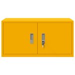 vidaXL Armoire de rangement Jaune moutarde 80 x 40 x 40 cm Acier
