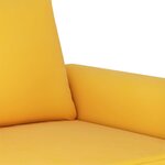 vidaXL Canapé à 2 places Jaune 120 cm Velours