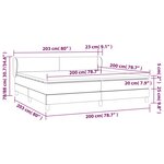 vidaXL Sommier à lattes de lit et matelas Bleu foncé 200x200cm Velours