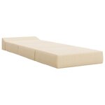 vidaXL Canapé-lit pliable Crème 200 x 70 x 15 cm