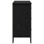 vidaXL Commode Chêne noir 91x35 5x74 5 cm Bois d'ingénierie