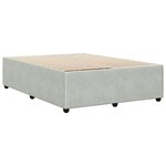 vidaXL Cadre de lit sans matelas gris clair 140x200 cm velours