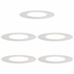 vidaXL Anneaux d'arbre plats 5 Pièces Argent Ø40 / 70 cm Acier inoxydable