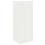 vidaXL Boîte de dépôt de colis Blanc 41 x 38 x 103 cm Acier