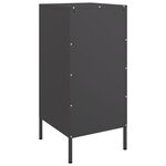 vidaXL Buffets 2 Pièces noir 36x39x79 cm acier