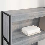 vidaXL Bibliothèque Gris Sonoma 80 x 30 x 155 cm Bois d'ingénierie