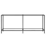 vidaXL Table console Transparent 180x35x75 5 cm Verre trempé