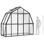 vidaXL Serre avec cadre de base anthracite 3 3 m² aluminium