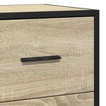 vidaXL Buffet chêne sonoma 68x35x76 cm bois d'ingénierie