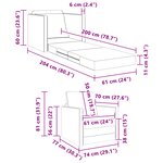 vidaXL Sofa Bed au Sol 2-en-1 Gris 74x77x81 cm en Simili Cuir