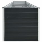 vidaXL Lit surélevé de jardin Acier galvanisé 400x80x45 cm Anthracite