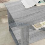 vidaXL Table basse Gris Sonoma 72 x 50 x 50 cm Bois d'ingénierie