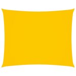 vidaXL Voile de parasol Tissu Oxford rectangulaire 4x5 m Jaune
