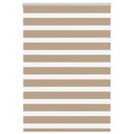 vidaXL Store zèbre marron sable largeur du tissu 95 9 cm polyester