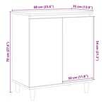 vidaXL Buffet vieux bois 60x35x70 cm bois d'ingénierie