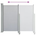 vidaXL Auvent latéral rétractable de patio 120 x 300 cm Gris