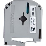 Cassette ruban m-k221sbz 9 mm x 4 m noir sur blanc brother