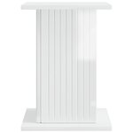 vidaXL Support de Plante 2 pc Blanc brillant 30 5 x 30 x 43 cm