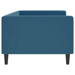 vidaXL Lit de repos bleu 90x200 cm velours