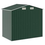 vidaXL Abri de jardin avec étagère Vert 205x130x183 cm Fer