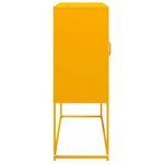vidaXL Buffet jaune moutarde 100 5x39x107 cm acier laminé à froid
