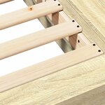 vidaXL Cadre de lit sans matelas chêne sonoma 100x200 cm