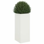 vidaXL Jardinière blanc 32x29x75 cm acier