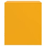 vidaXL Tables de chevet 2 Pièces jaune moutarde 34 5x39x44 cm acier