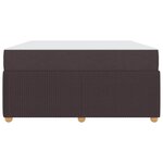 vidaXL Cadre de lit Autre Marron foncé 160 x 200 cm tissu